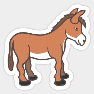 Cute donkey Sticker